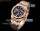 Swiss 11 Replica Audemars Piguet Royal Oak 38mm Black Face Diamond Rose Gold Watch (2)_th.jpg
